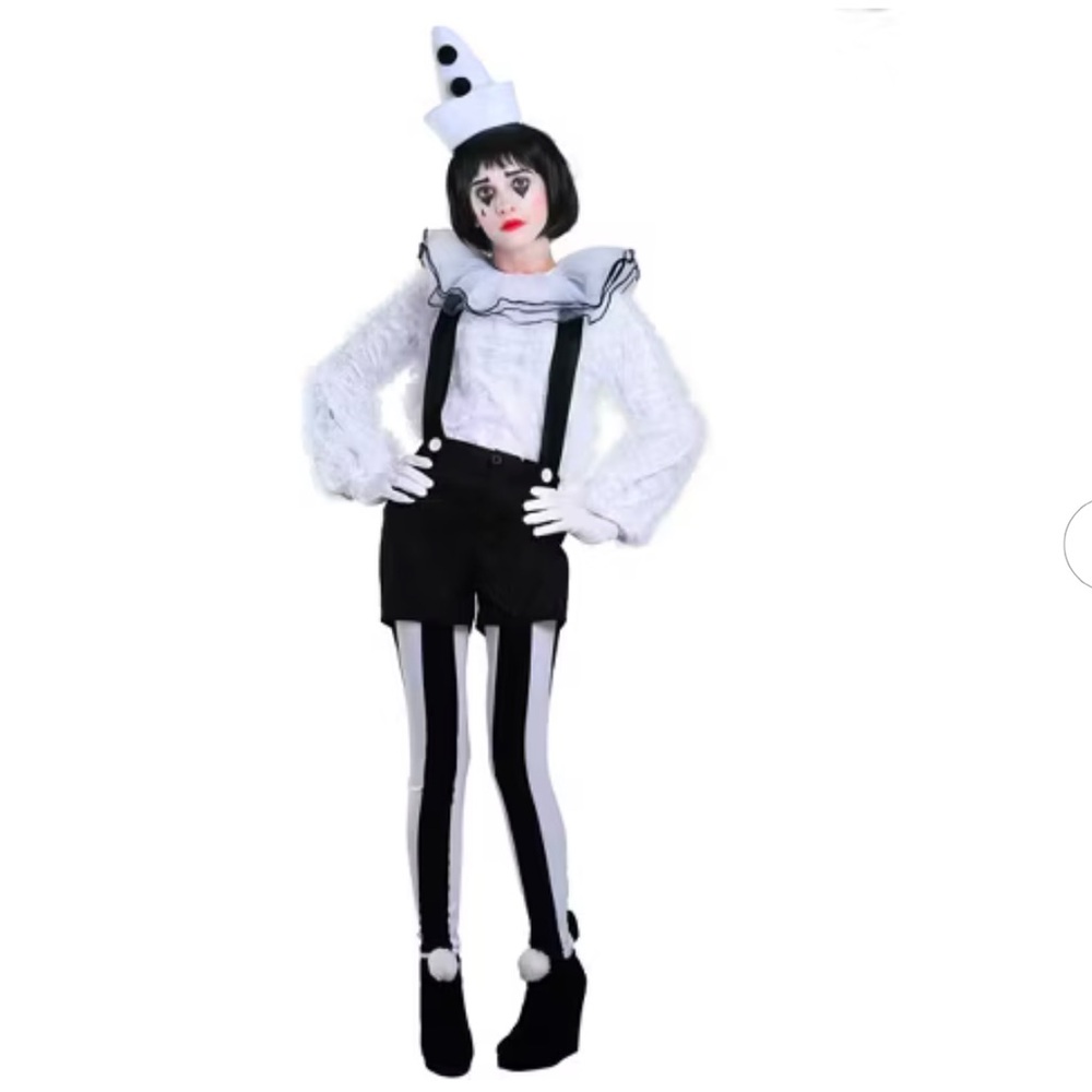 ✨🎃 Halloween Costume 🎃✨ Pierrot Clown Costume - Size L